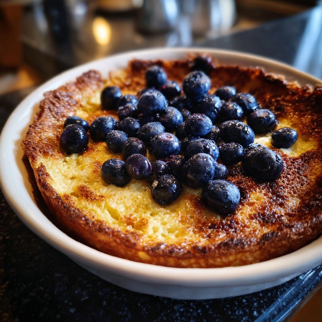 Pfannkuchen mit Heidelbeeren