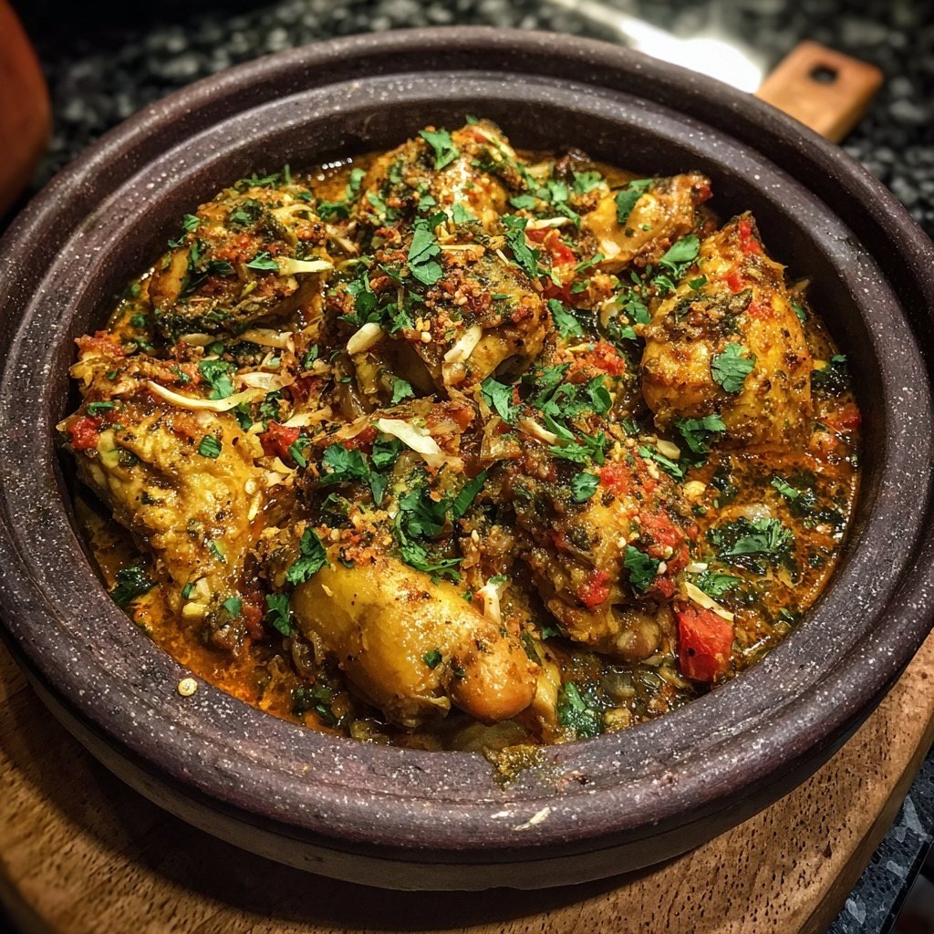 Internationale Küche Marokkanisches Hähnchen-Tagine