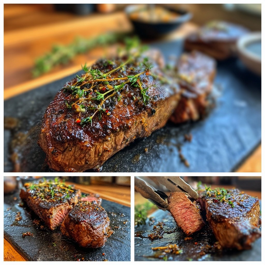 Gegrilltes Steak Mit Thymian