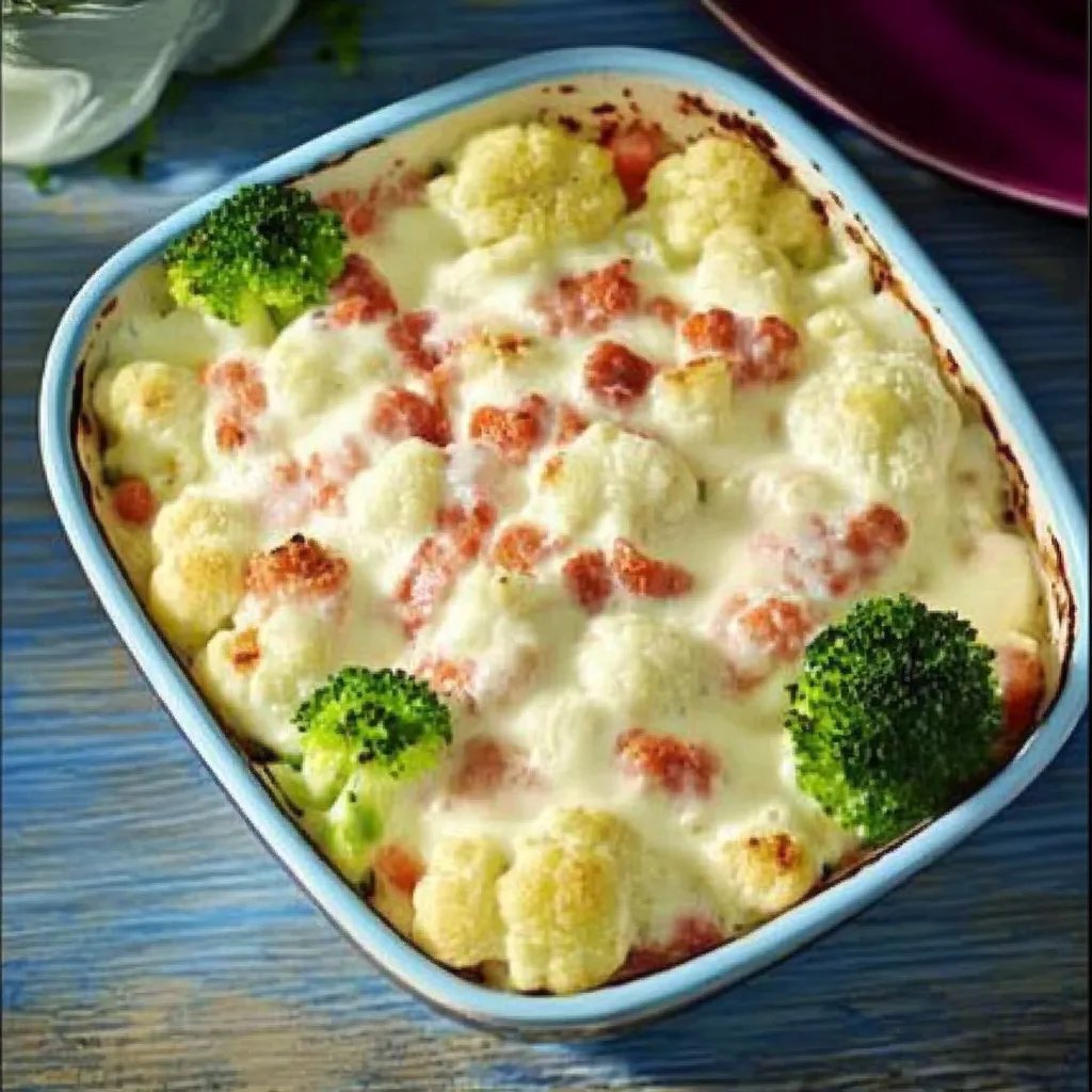 Brokkoli Blumenkohl Gratin von UschiG