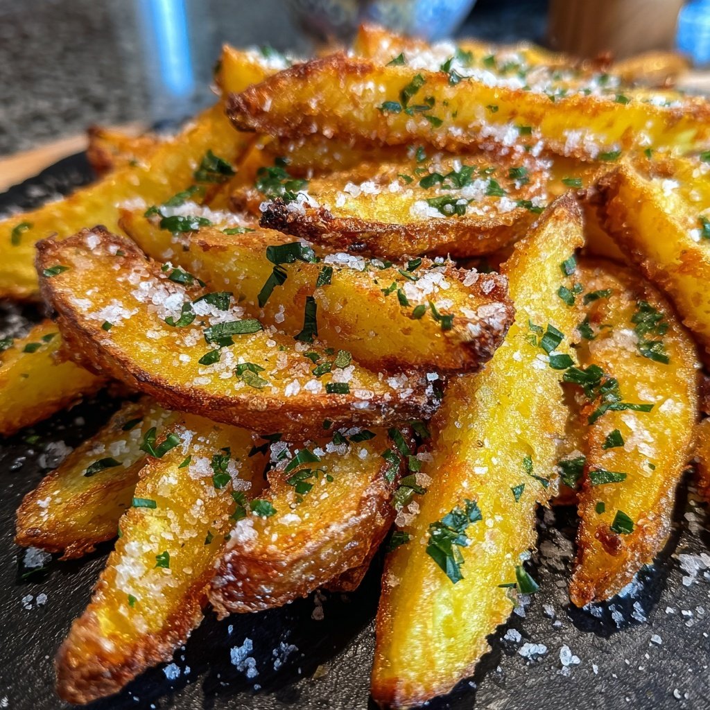 Ofen Kartoffel Spalten Mit Meersalz