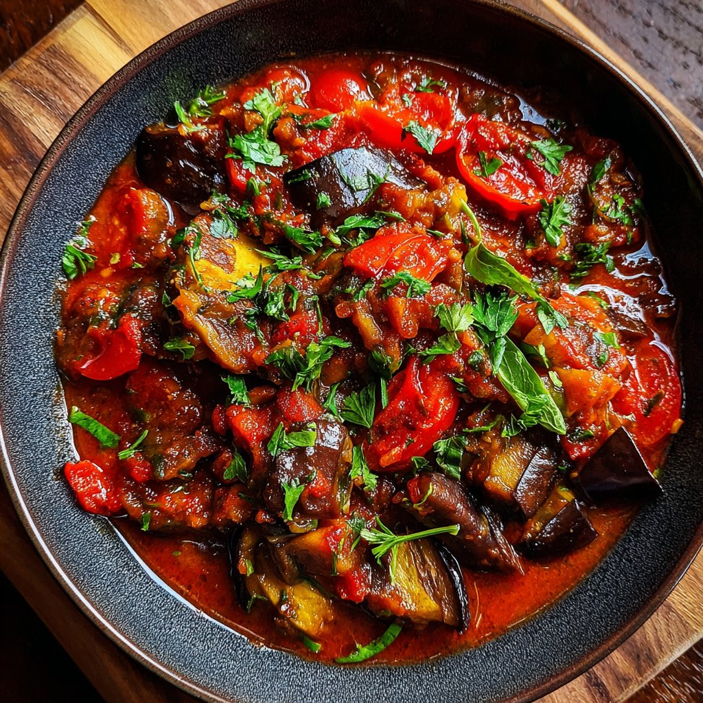 Auberginenragout vegetarisch