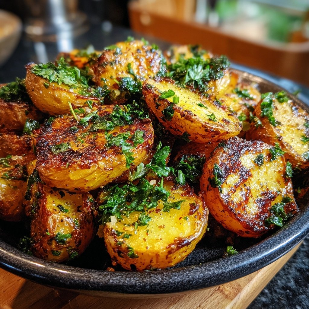 Grillkartoffeln Mit Knoblauch Und Kräutern