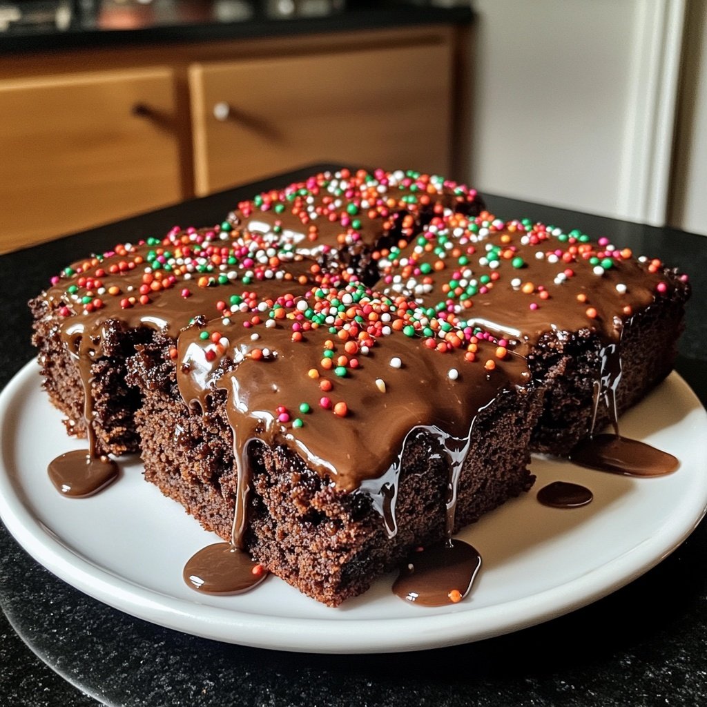 Brownie-Weihnachtskranz