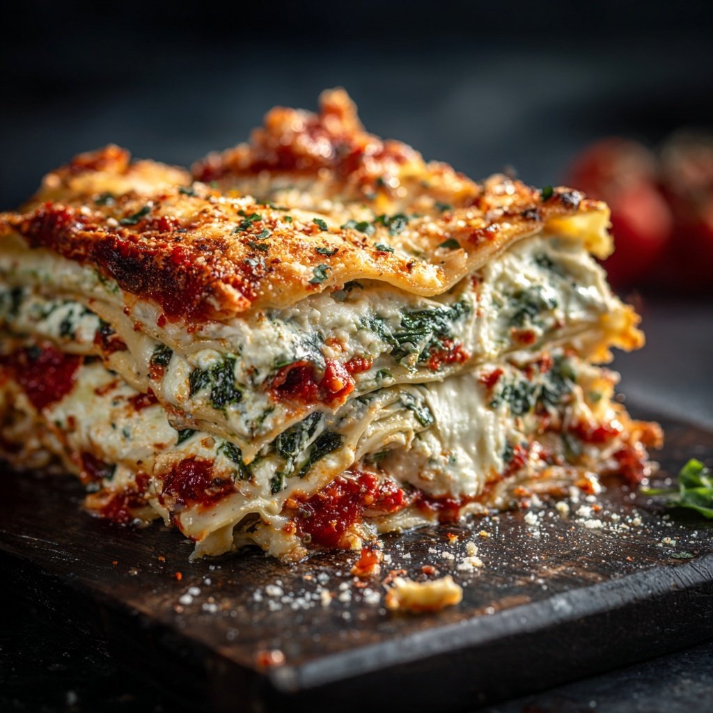 Vegetarische Gemüse Lasagne